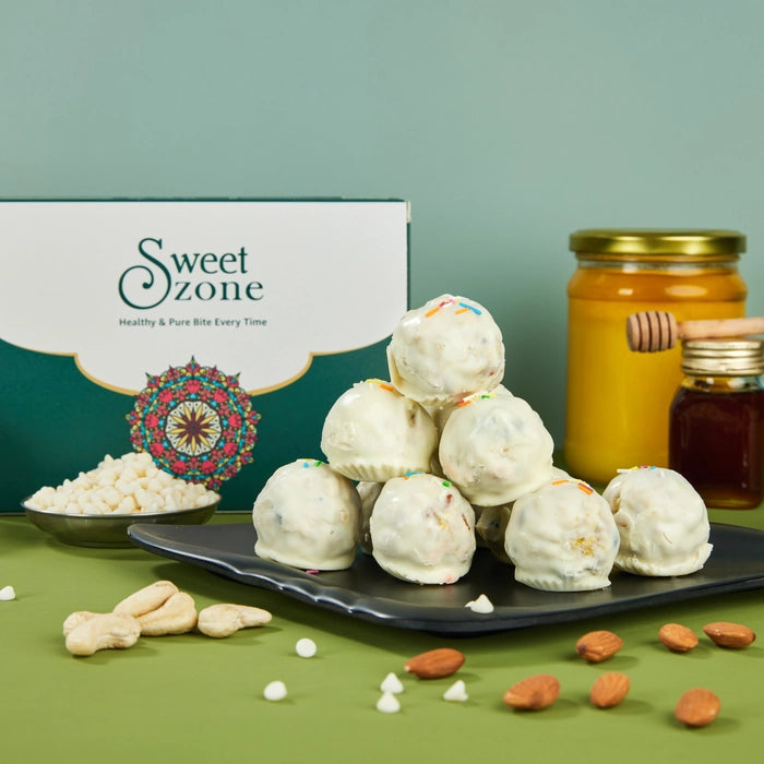 White Chocolate Dry Fruit Laddu